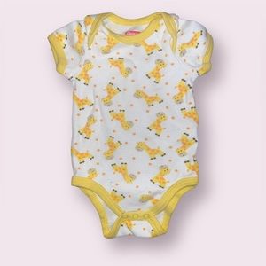 Three 6-9 Month baby clothes with giraffes